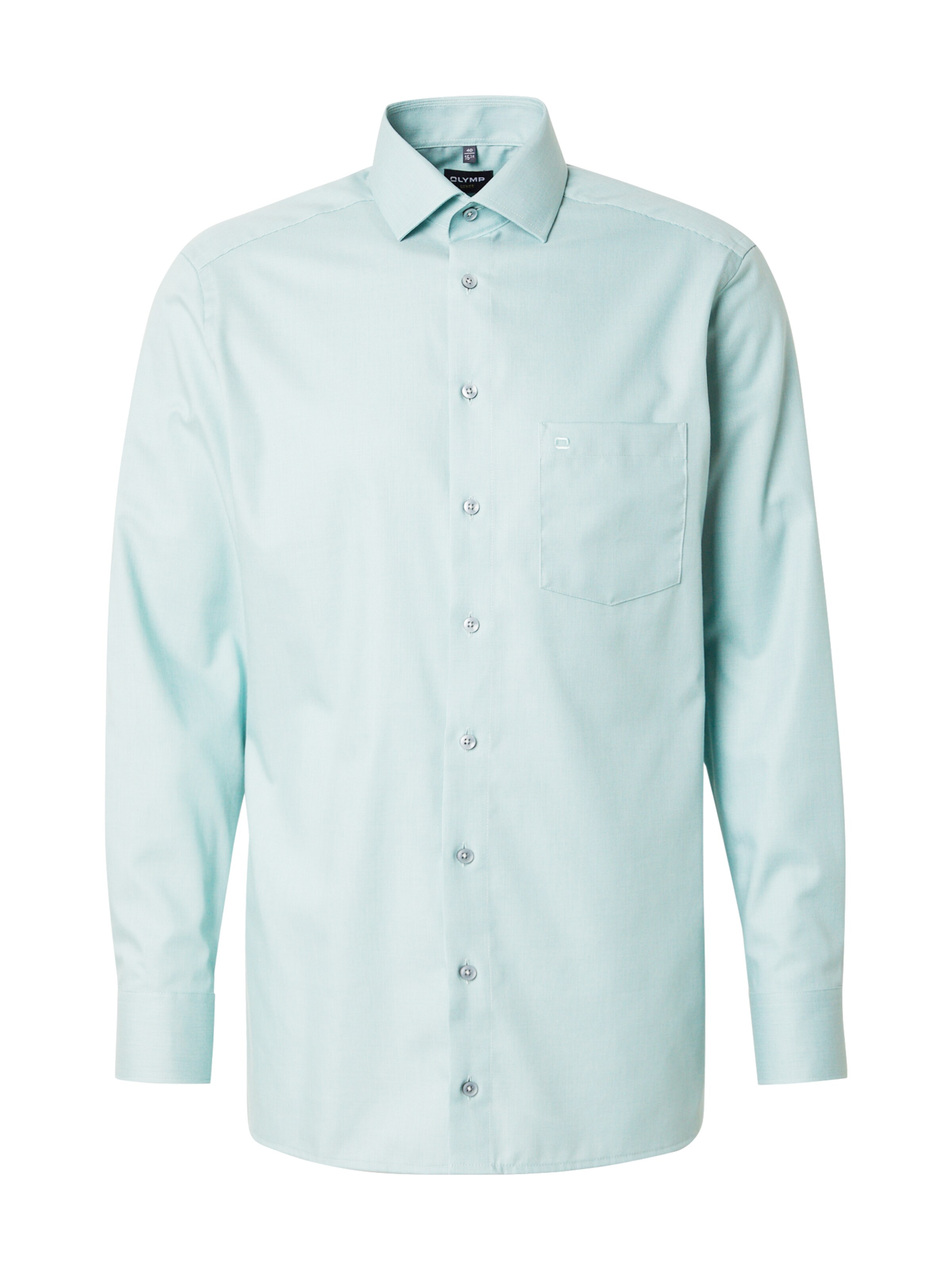 OLYMP Zakelijk overhemd in Groen: voorkant