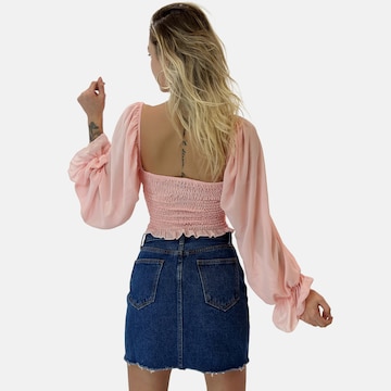 Elara Blouse in Pink