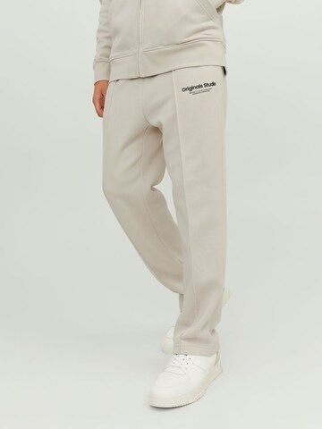 JACK & JONES Regular Bandplooibroek 'Kane' in Beige: voorkant