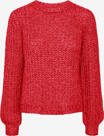 Pull-over 'SEANA' PIECES en rouge : devant