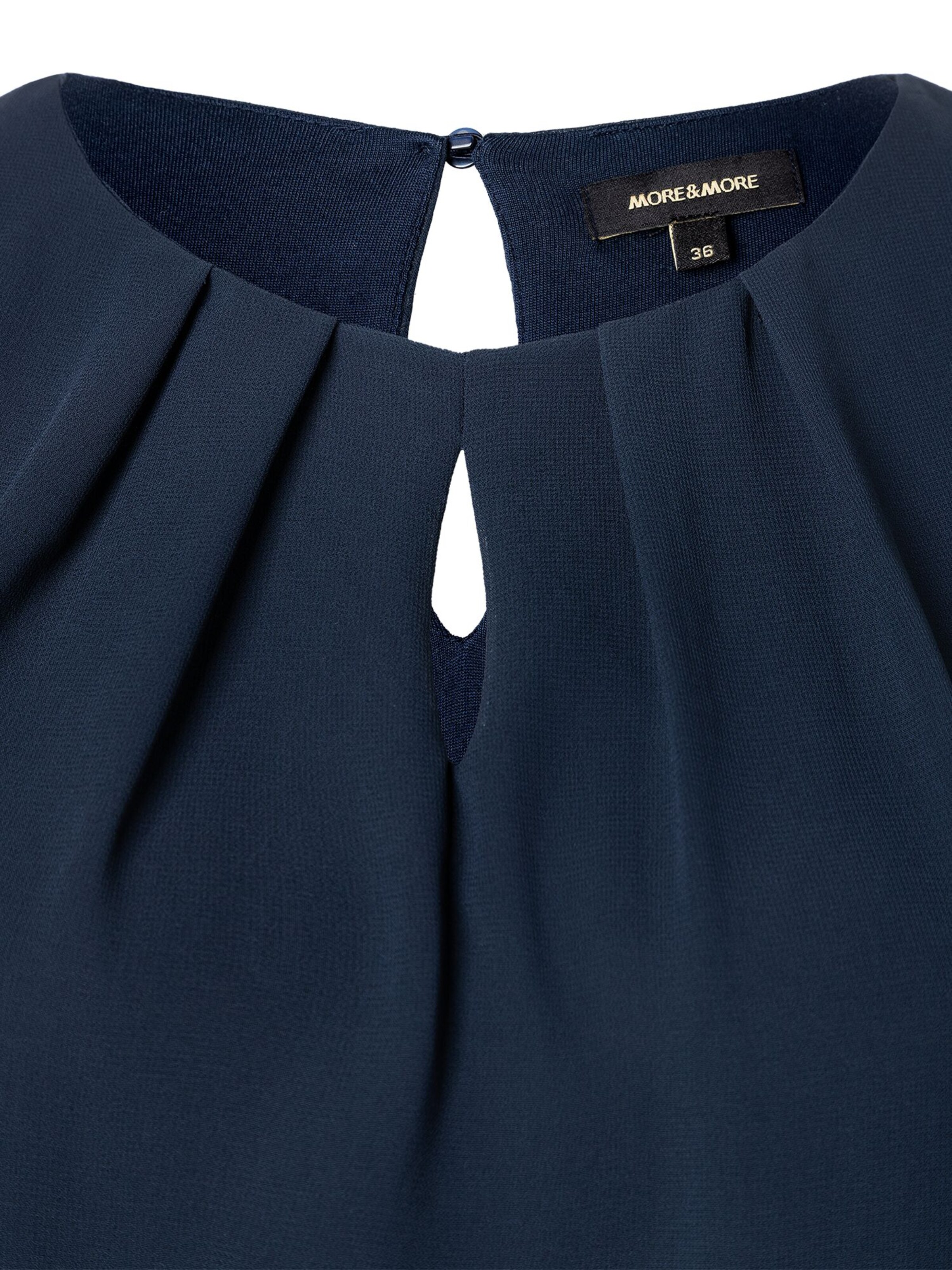 MORE & MORE Bluse in Blau