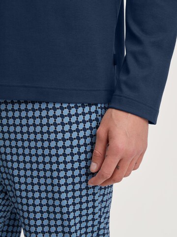 CALIDA Long Pajamas 'Relax Streamline' in Blue