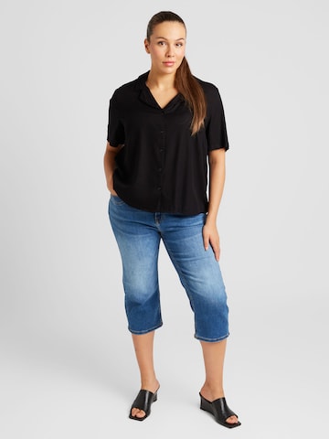 PIECES Curve - Blusa 'TALA' em preto