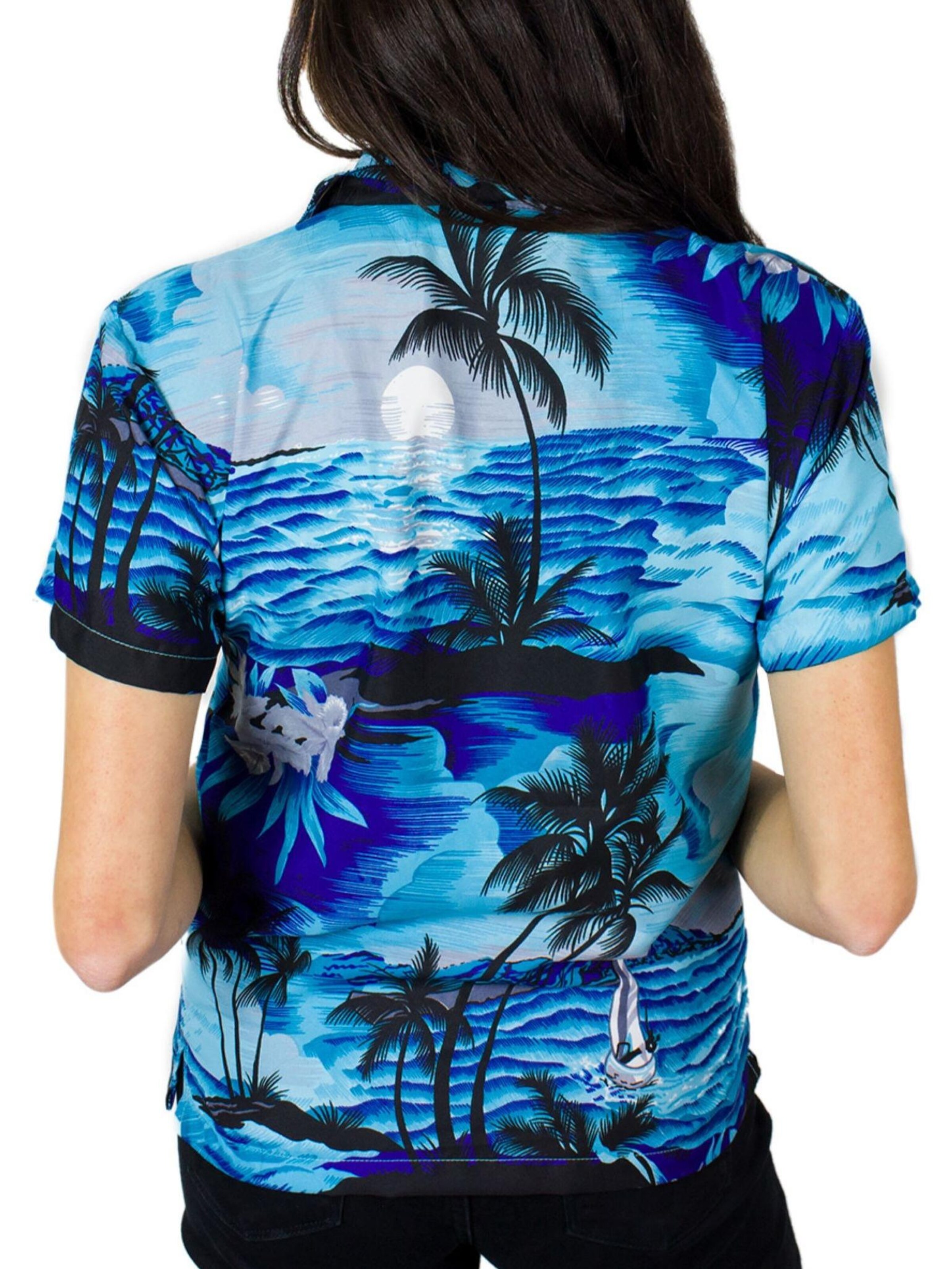 King Kameha Blouse 'Surf' in Blue