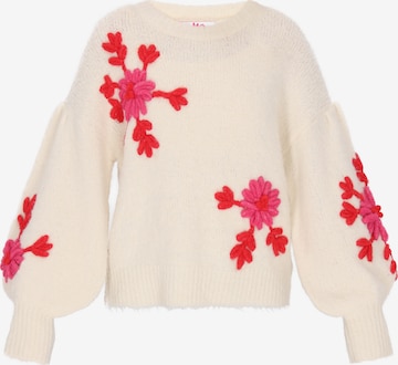 MYMO Oversized neulepaita värissä beige: etupuoli