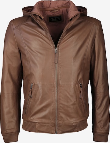 JCC Lederjacke in Braun: Vorderseite