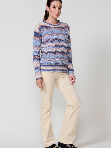 Pull-over KOROSHI en mélange de couleurs