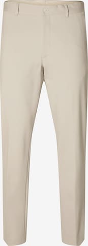 Coupe slim Pantalon chino 'DELON' SELECTED HOMME en beige : devant