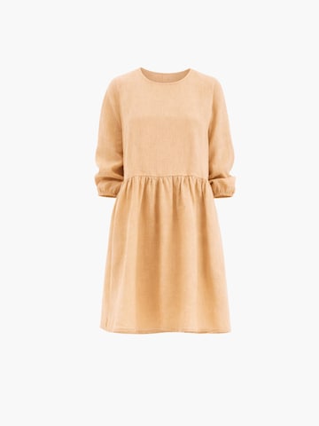 AmourLinen Dress 'Sofia' in Yellow: front