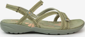 Sandales de randonnée Izas en vert : devant