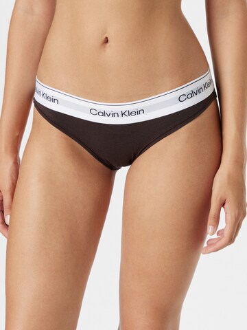 Calvin Klein Underwear Слип в кафяво: отпред
