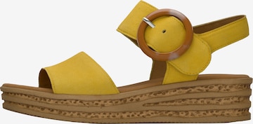 Sandales GABOR en jaune : devant