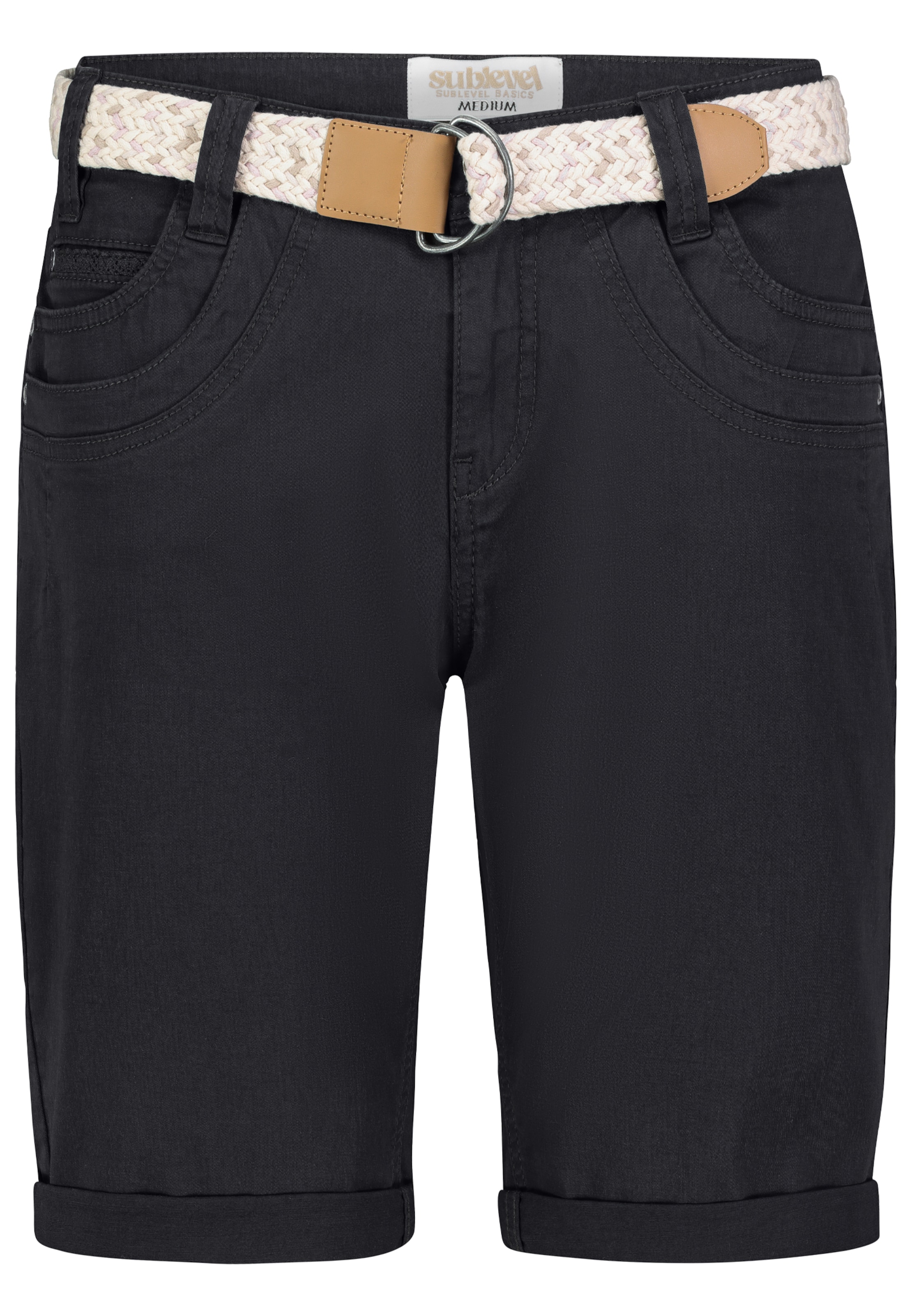 Sublevel Regular Hose in Schwarz: Vorderseite