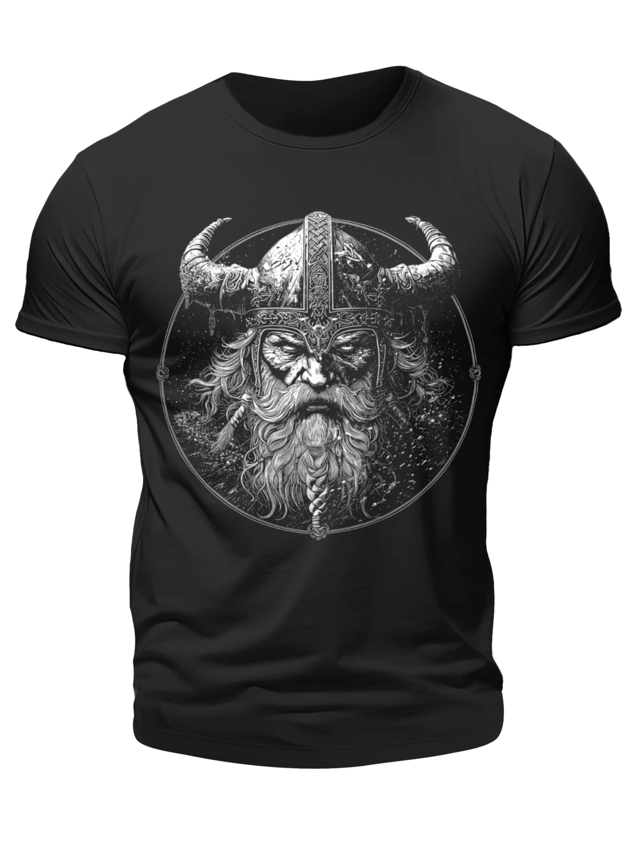 Lobo Negro Shirt 'Viking' in Black: front