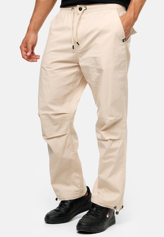 INDICODE JEANS Regular Pants ' Marcos ' in White: front