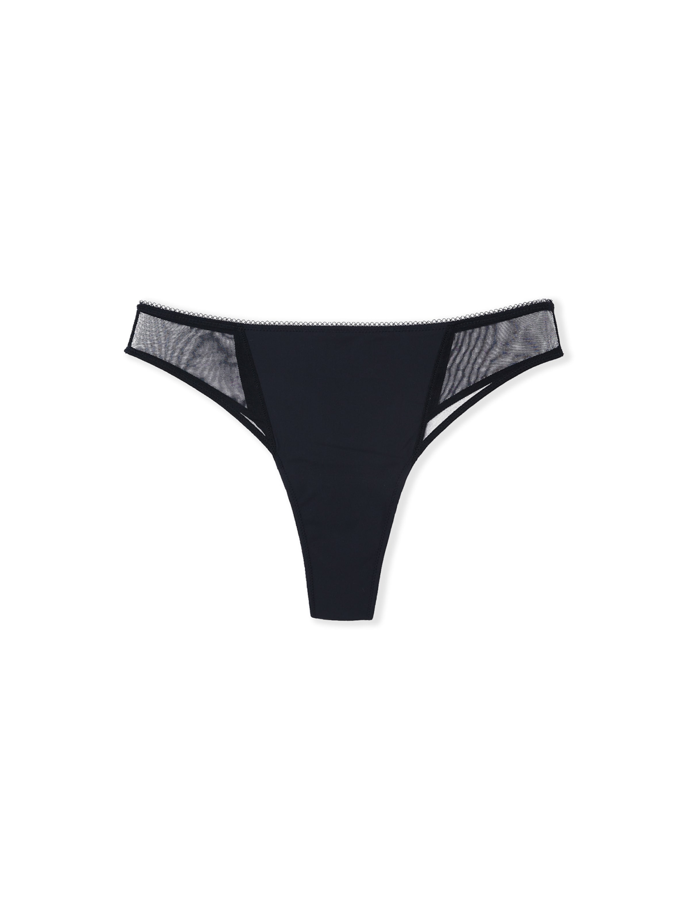 ETAM Thong 'Flash' in Black: front