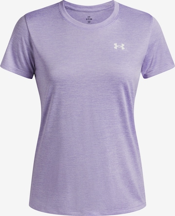 UNDER ARMOUR Functioneel shirt 'Tech SSC- Twist' in Lila: voorkant