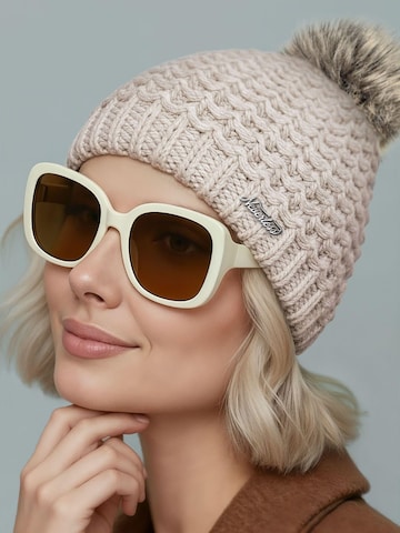 Neverless Mütze '1978' in Beige