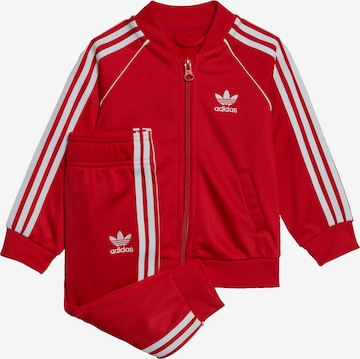 ADIDAS ORIGINALS Regular Sweatsuit 'Adicolor Sst' in Red