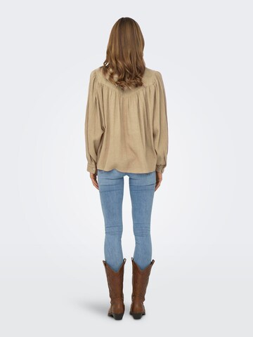 ONLY Blus 'PERRA' i beige