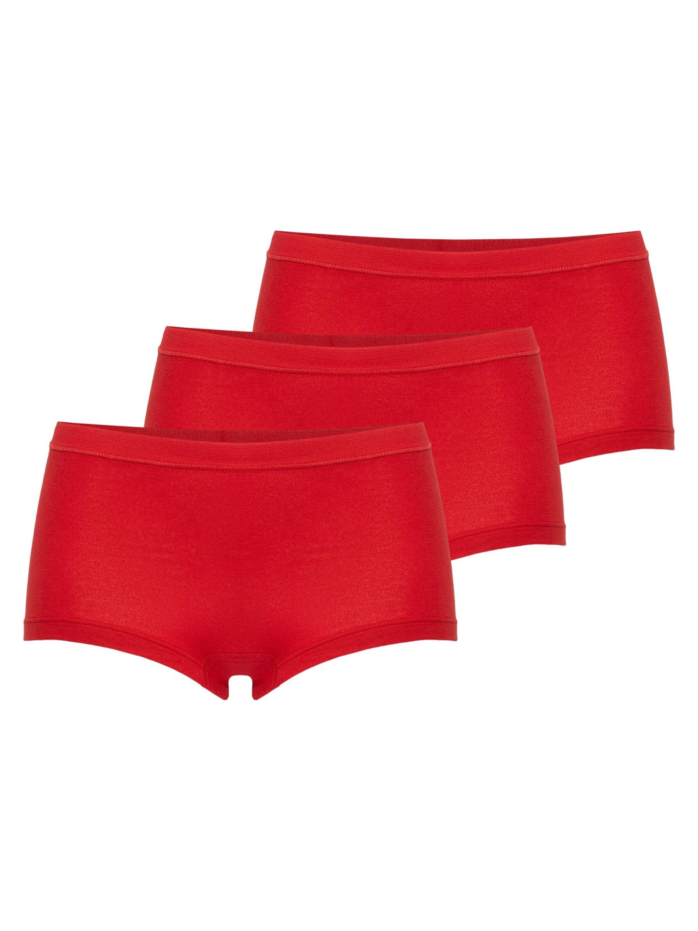 CON-TA Boyshorts 'Basic' in Red: front