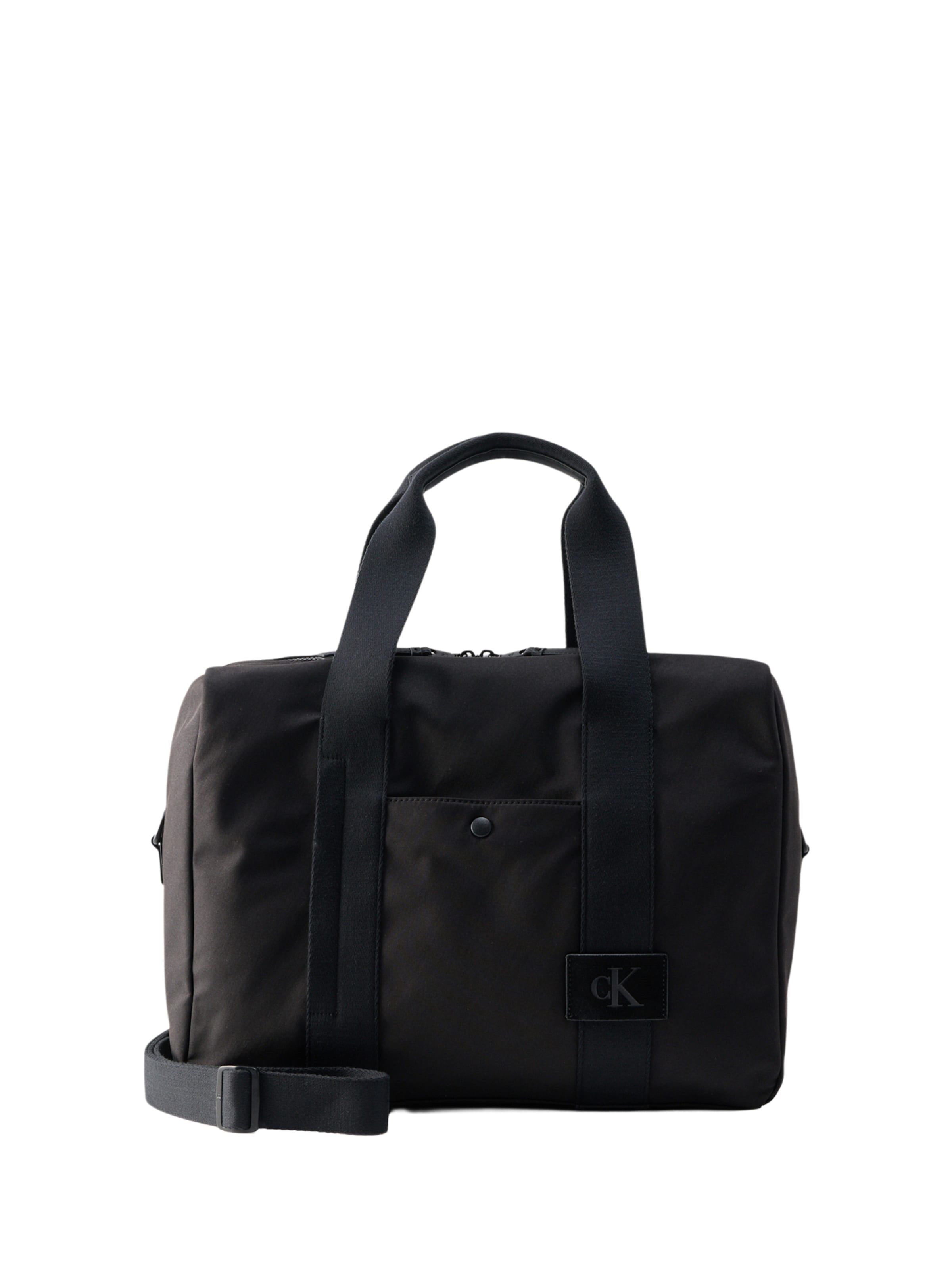 melns Calvin Klein Ceļojumu soma: no priekšpuses