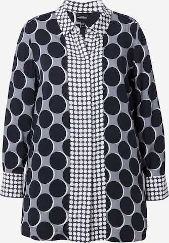 Ulla Popken Bluse in Blau: Vorderseite