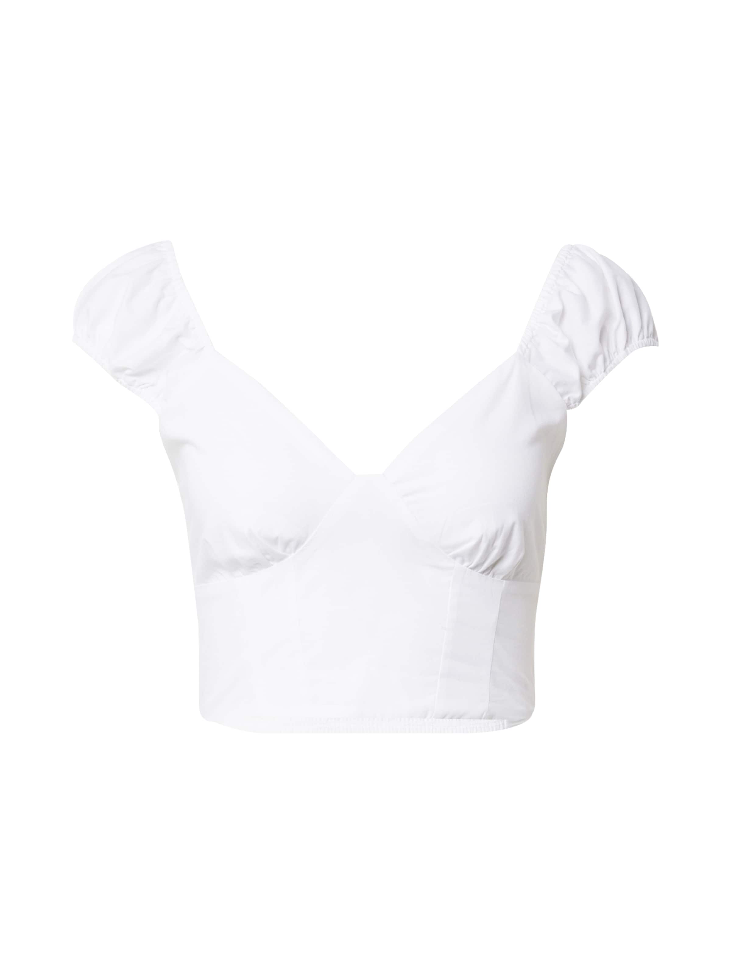 Abercrombie & Fitch Blúzka - Biela: predná strana