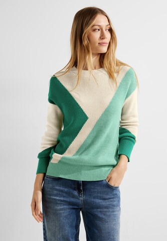 CECIL Pullover in Grün: Vorderseite