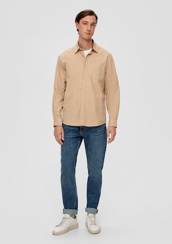 Coupe regular Chemise s.Oliver en beige