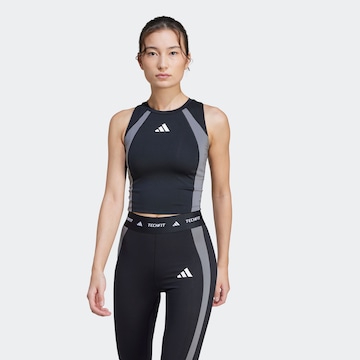 ADIDAS PERFORMANCE Sports Top in Black: front