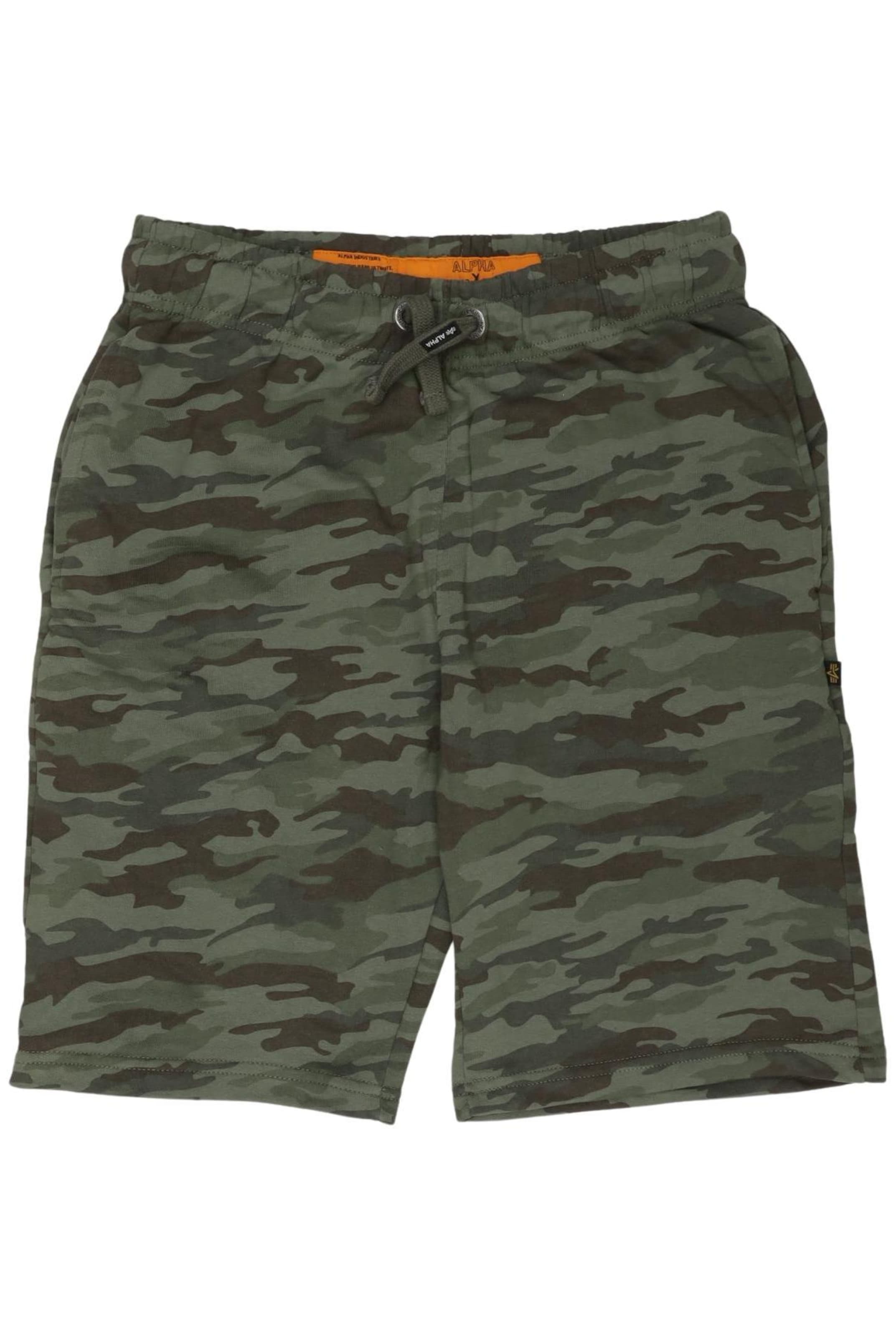 ALPHA INDUSTRIES Shorts 33 in Grün: Vorderseite
