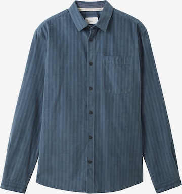 TOM TAILOR Regular fit Button Up Shirt in Blue: front