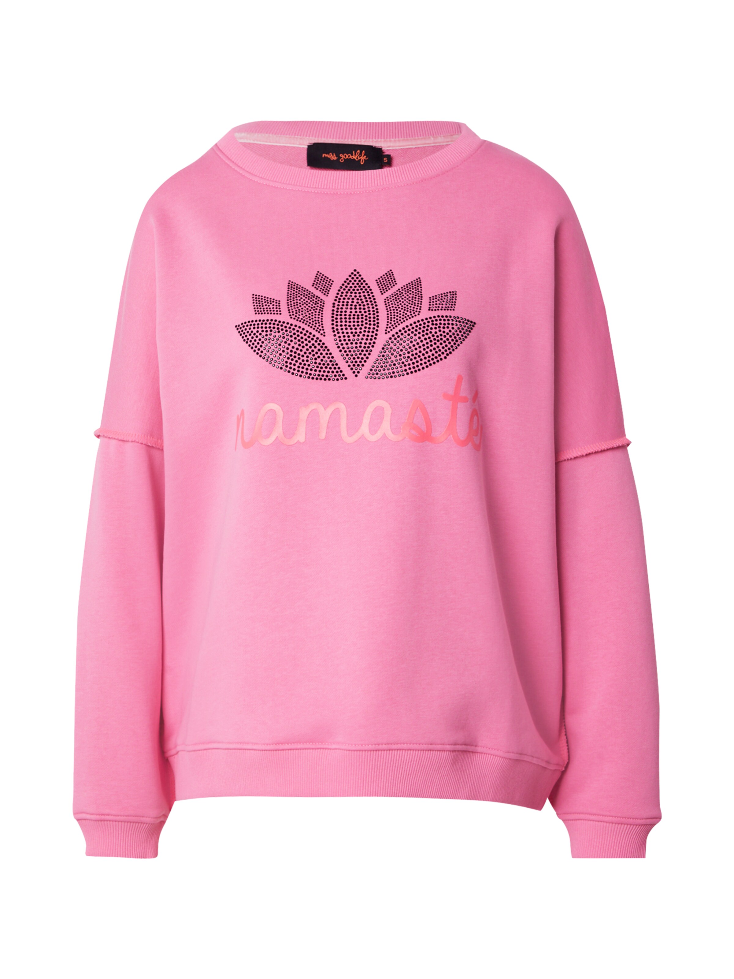 miss goodlife - Sudadera 'Namasté' en rosa: frente