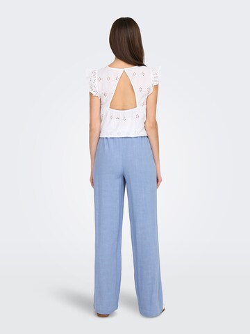 ONLY Wide Leg Hose 'ONLSOLVI' in Blau