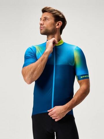 ENDURA Performance Shirt 'Bitmap Block' in Blue: front