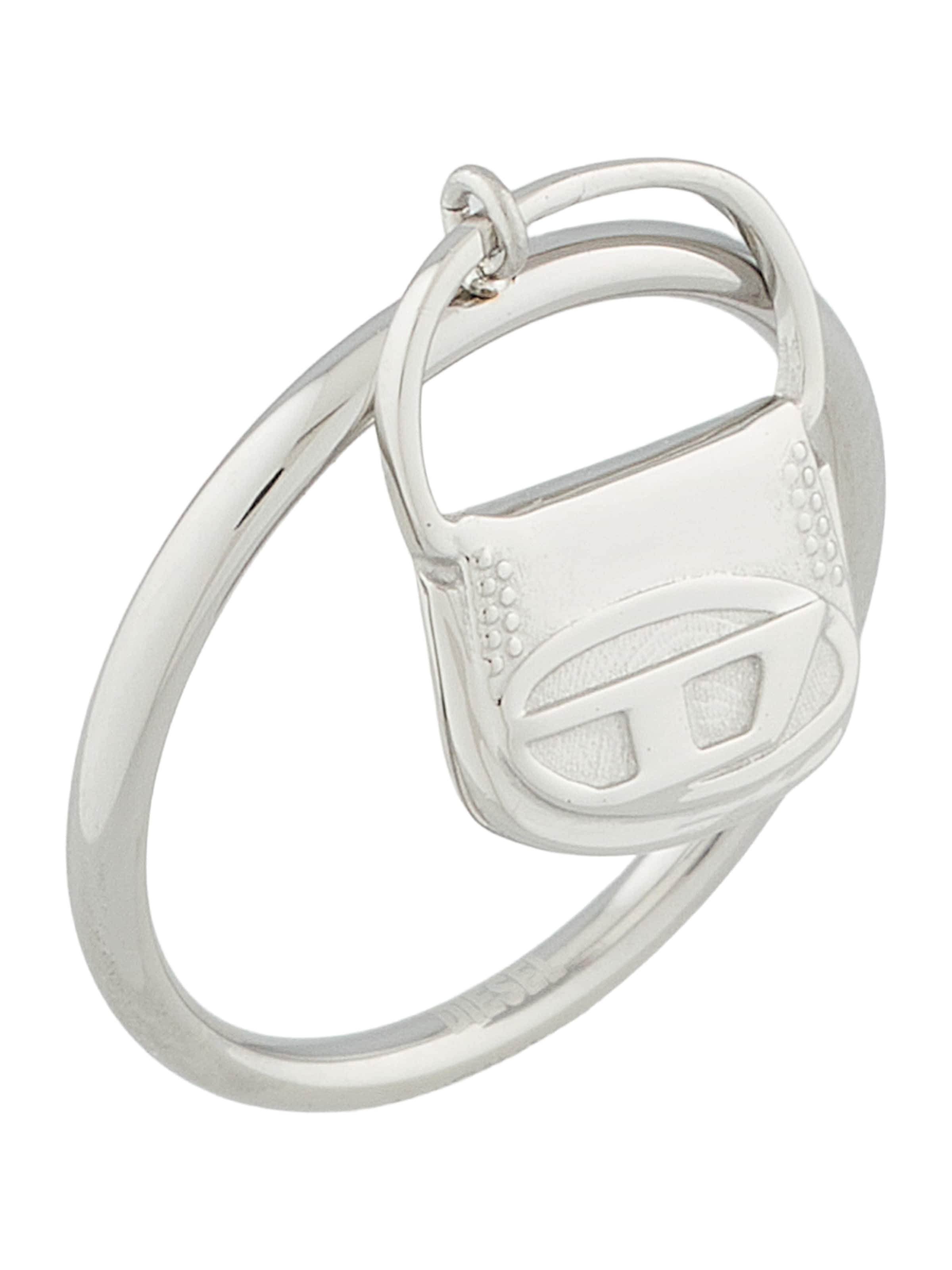 DIESEL Пръстен в сребърно: отпред