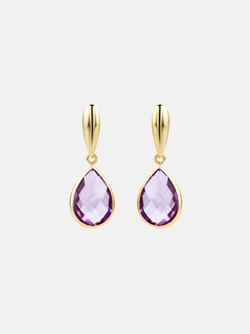 Boucles d'oreilles DIAMANT LETERNEL en jaune : devant