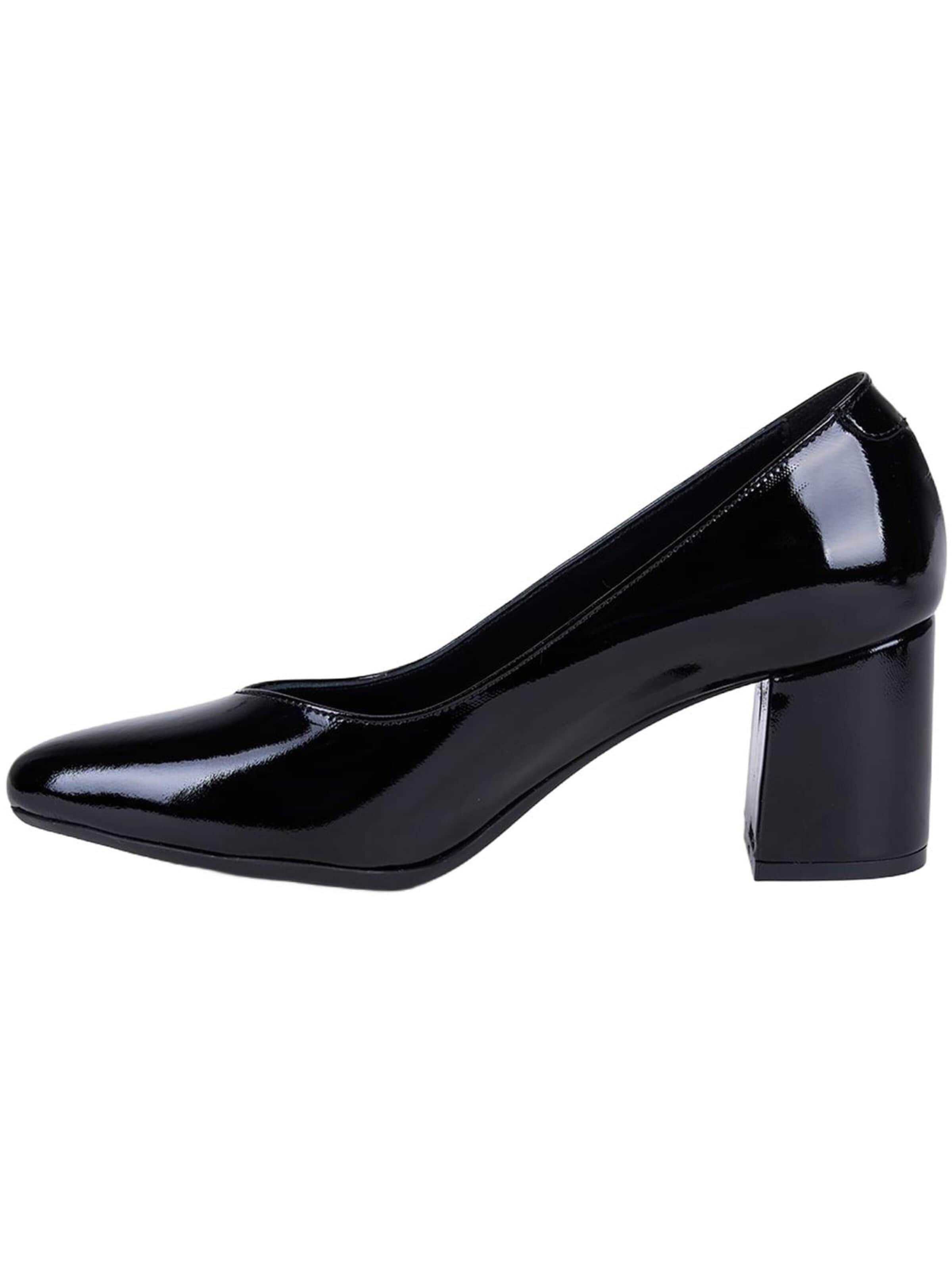 Escarpins à bride arrière 'Pumps mit Blockabsatz' Desa en noir