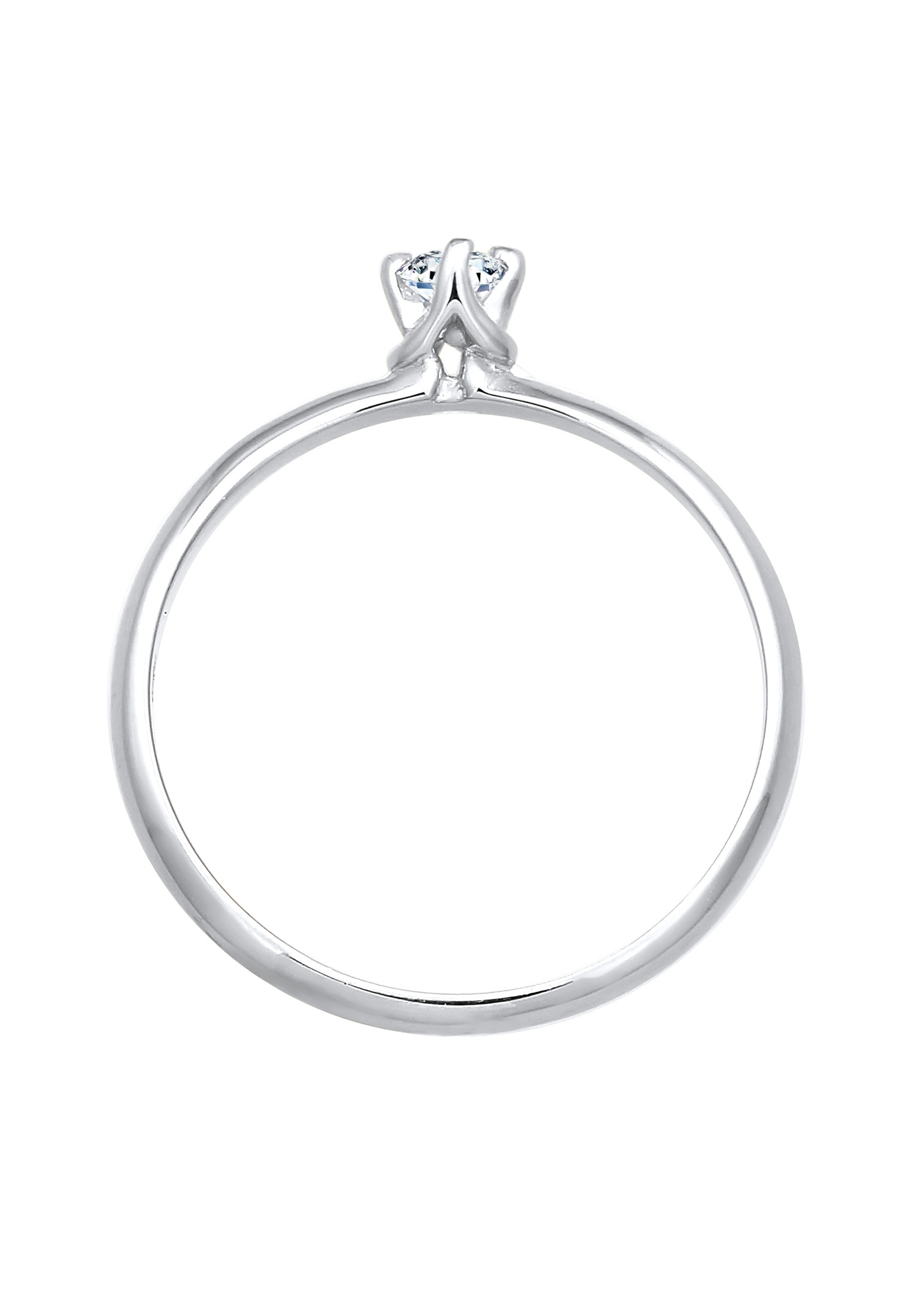 Elli DIAMONDS Ring Edelstein Ring, Verlobungsring in Silber 