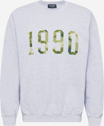 BURTON MENSWEAR LONDON Sweatshirt 'Nineteen Ninety' in Grau: predná strana