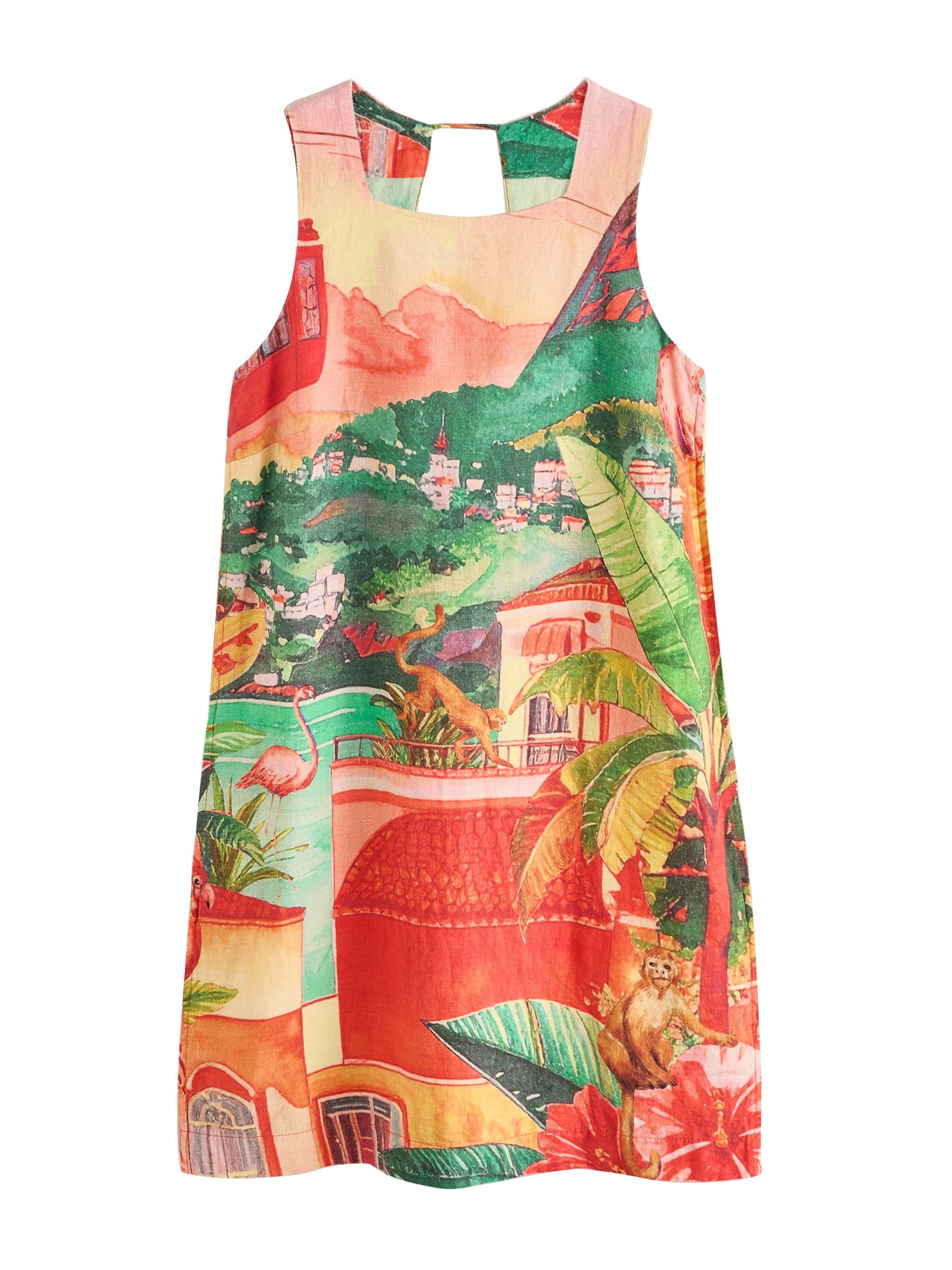 Next Сарафан в Светло-коричневый / Зеленый / Абрикосовый / Красный, Обзор товара