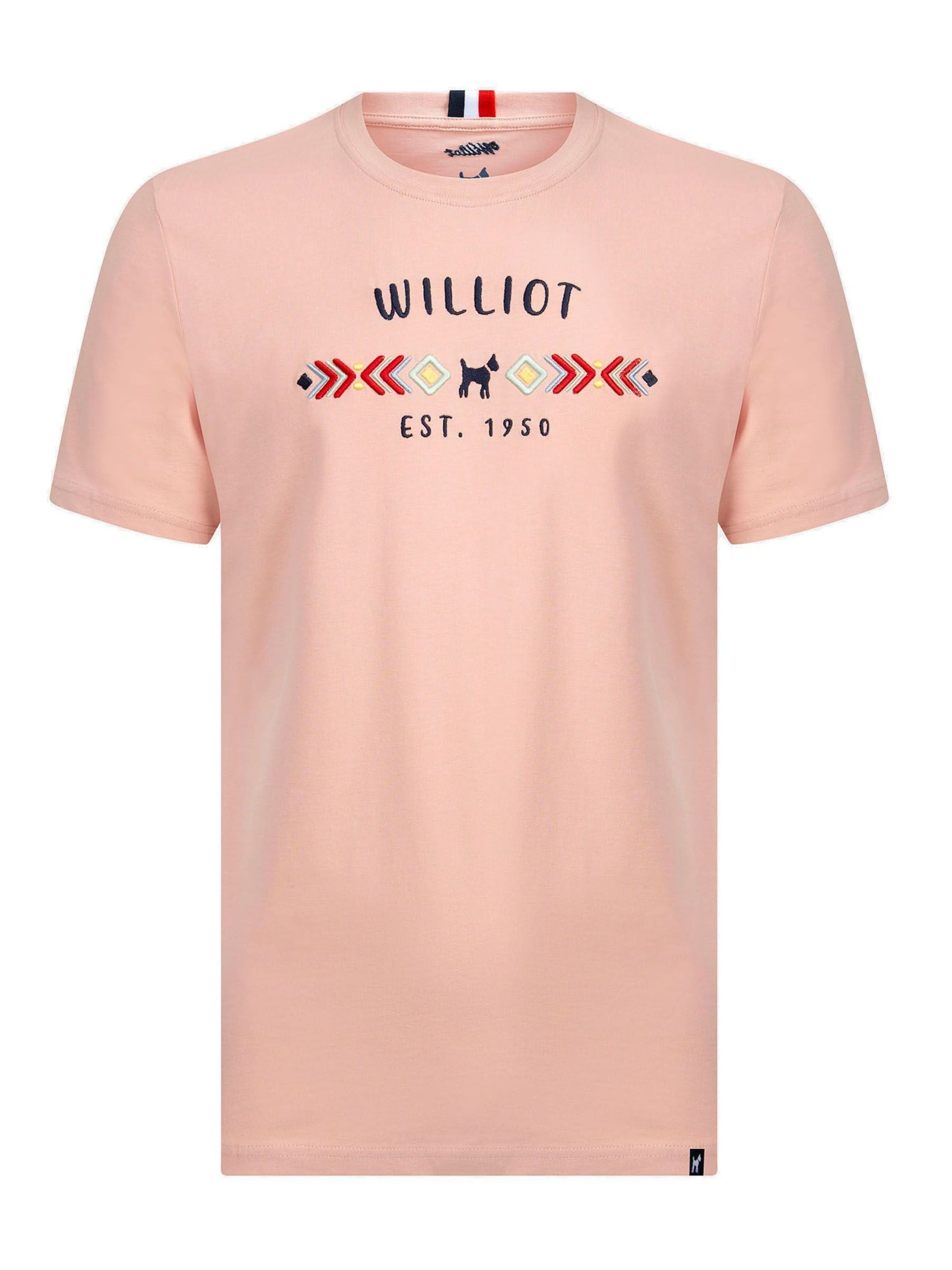 rozā Williot T-Krekls: no priekšpuses