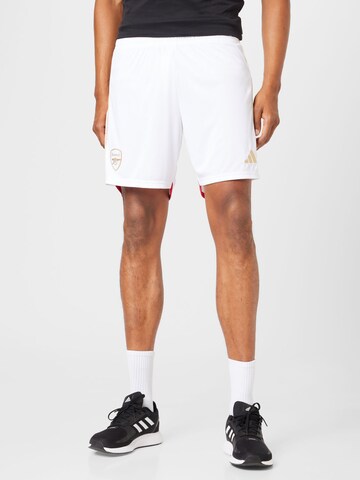 Regular Pantalon de sport 'FC Arsenal 23/24' ADIDAS PERFORMANCE en blanc : devant