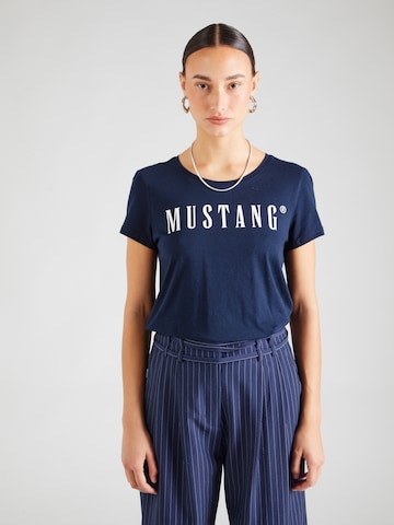 MUSTANG Shirt 'Alma' in Blauw: voorkant