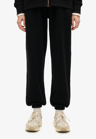 Effilé Pantalon 'Essential' Superdry en noir : devant