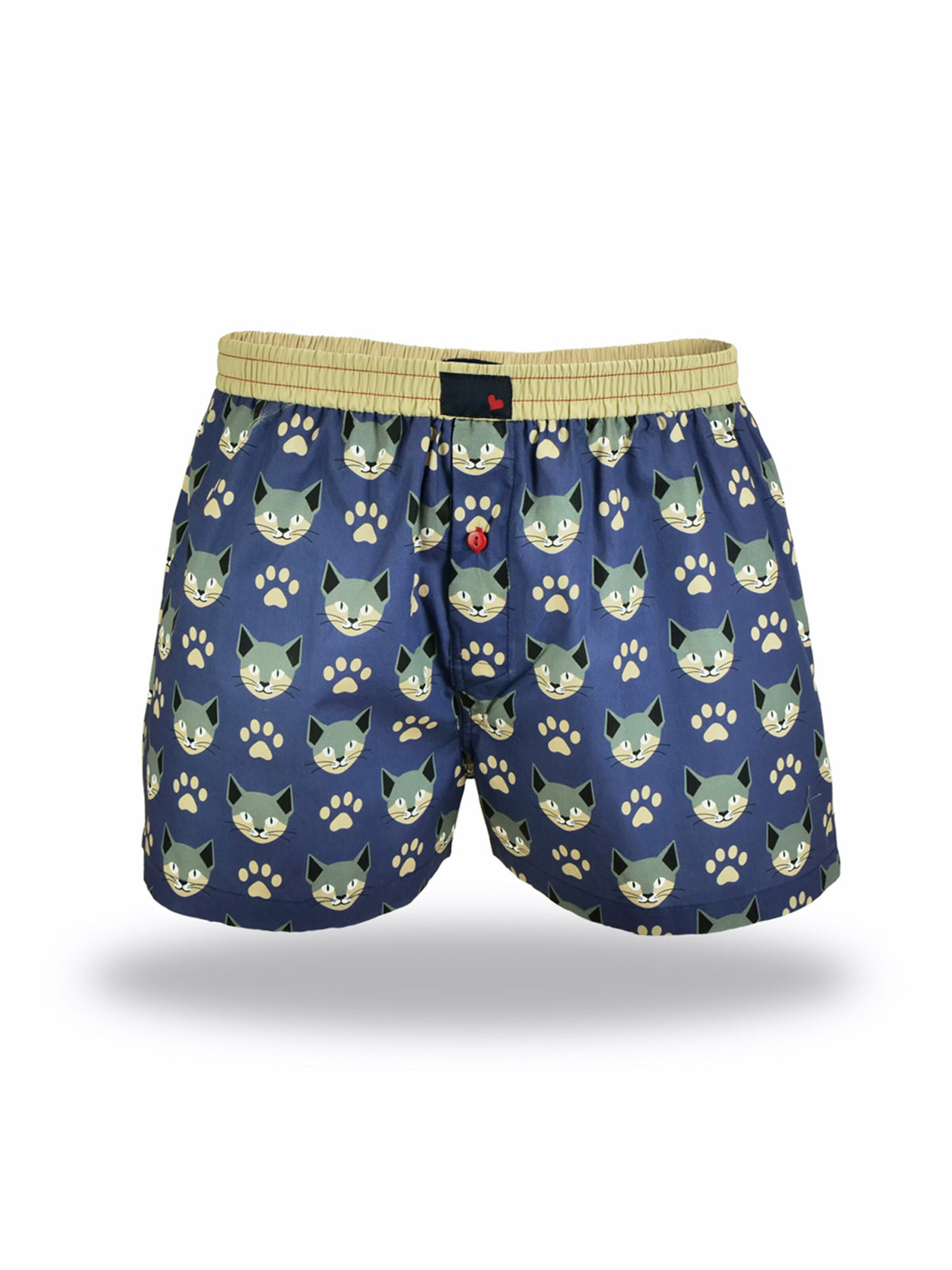 UNABUX Boxershorts 'Prints' in Blau: Vorderseite