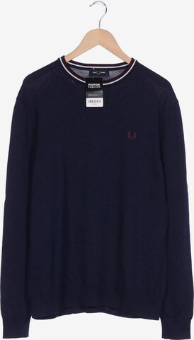 Fred Perry Sweater & Cardigan in XL in Blue: front