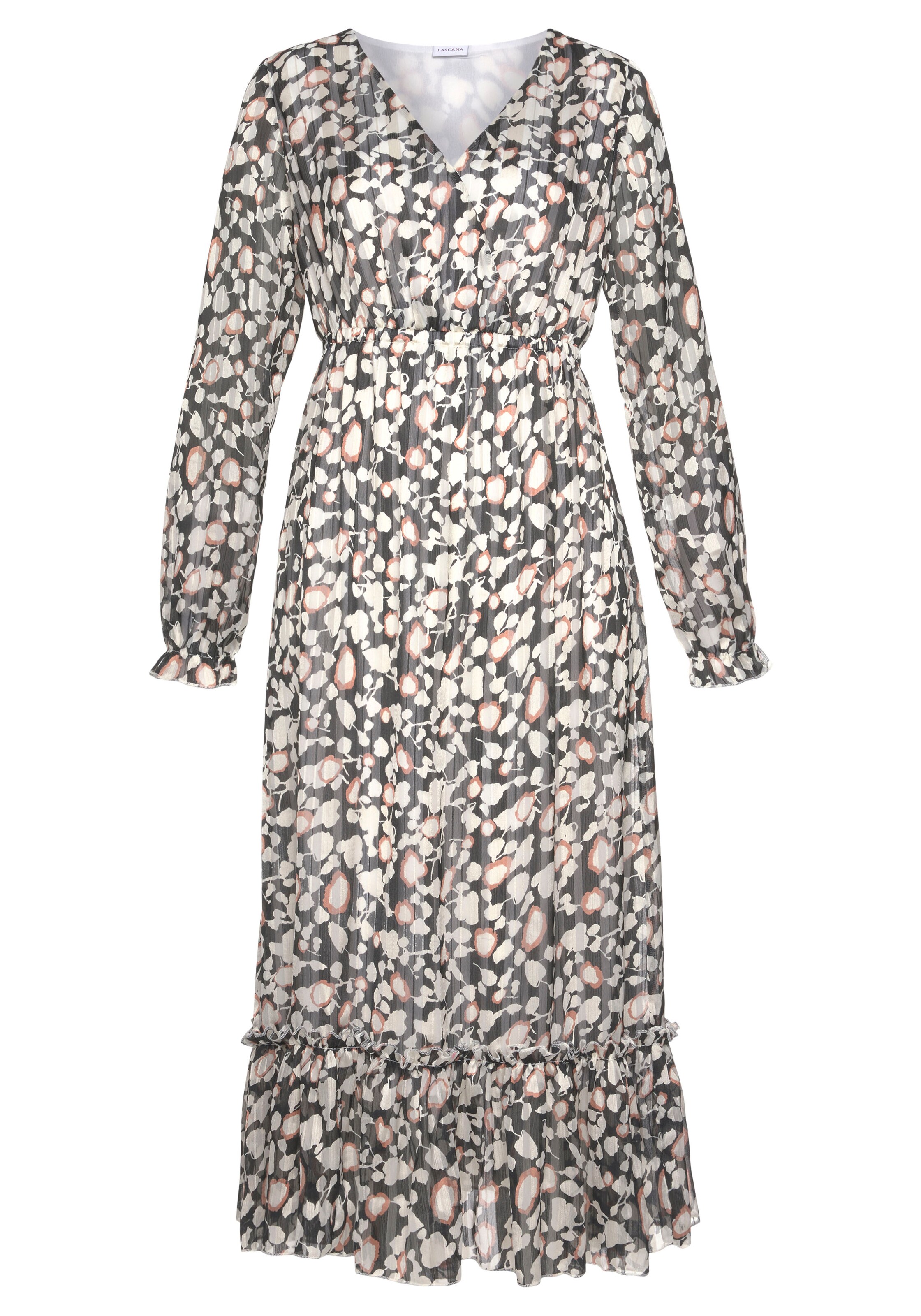 LASCANA Kleid in Schwarz: Vorderseite