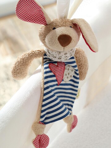 SIGIKID Kuscheltiere 'Schnuffeltuch Natural Stripes Green Collection'‌‌ in Beige